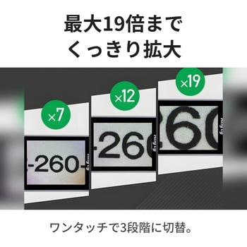 注文コード:11604936 携帯型LED顕微鏡 マジックルーペ キューブ 撮影・保存機能付 最大19倍 LED・UVライト搭載 - スリーアールソリューション