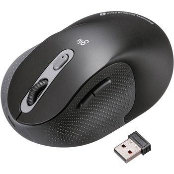 ブルーLEDマウス_Bluetooth 5.0/ワイヤレス_静音エルゴノミクス サンワサプライ