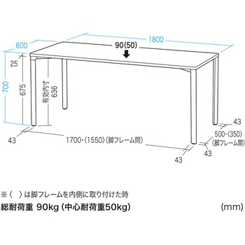 注文コード:12280515 テーブル_eシリーズ サンワサプライ