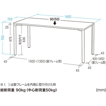 注文コード:12280655 テーブル_eシリーズ サンワサプライ