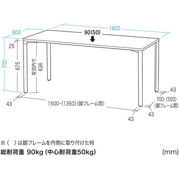 注文コード:12280969 テーブル_eシリーズ サンワサプライ