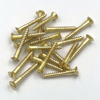 注文コード:13597197 GALLUP(ギャラップ) Brass Products ブラススクリュー フラットヘッド M3×20mm(皿頭)20本パック Brass Products(ブラス・プロダクツ)