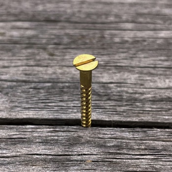 注文コード:13597197 GALLUP(ギャラップ) Brass Products ブラススクリュー フラットヘッド M3×20mm(皿頭)20本パック Brass Products(ブラス・プロダクツ)