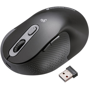 ブルーLEDマウス_Bluetooth 5.0/ワイヤレス_静音エルゴノミクス サンワサプライ