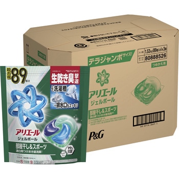 注文コード:13849827 アリエール 洗濯洗剤 ジェルボール 部屋干し パワー 詰め替え 各種 - P&G