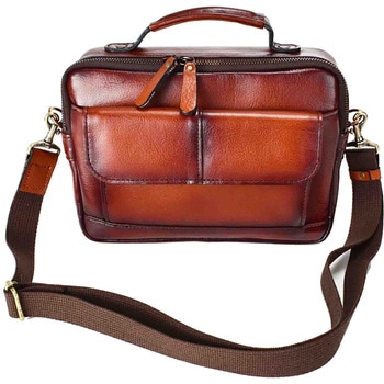 注文コード:13883671 GEM BASIC 牛革シャドー 横ショルダー 1512 ブラウン GEM BASIC