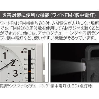 注文コード:14180245 防災クロック シチズン
