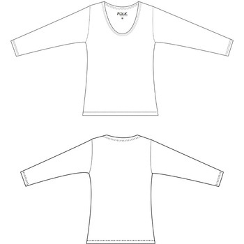 注文コード:14737531,14737540,14737549,14737558 ぽかぽかレディスカットソー(7.5分袖) フォーク