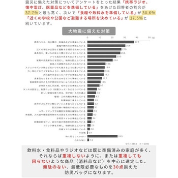 注文コード:15613495,18794004,40723927,57259180,64552138,64552147 防災セット(災害対策30点セット) 防災士監修 防災バッグ - YAMAZEN(山善)