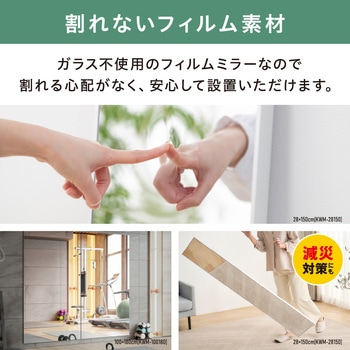 注文コード:82055070,82055088,82055079,82055115,82055106,82055097 軽くて割れないフィルムミラー 大型タイプ - アイリスオーヤマ