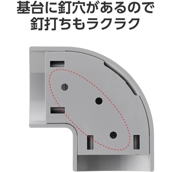 注文コード:16398649 配線カバー モール 接続ユニット 曲ガリ 【 床用モール LD-GA1207MGY 専用 】 - エレコム