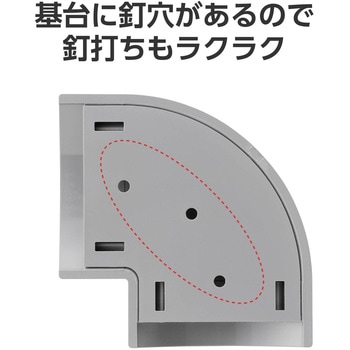 注文コード:16398676 配線カバー モール 接続ユニット 曲ガリ 【 床用モール LD-GA1307MGY 専用 】 - エレコム
