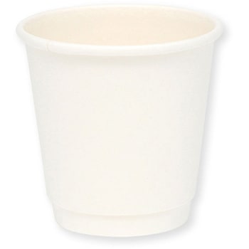 二重断熱カップ 白無地 6オンス(180ml) 80mm口径 cotta