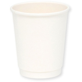 二重断熱カップ 白無地 8オンス(240ml) 80mm口径 cotta