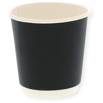 黒無地二重カップ 4オンス 120ml cotta