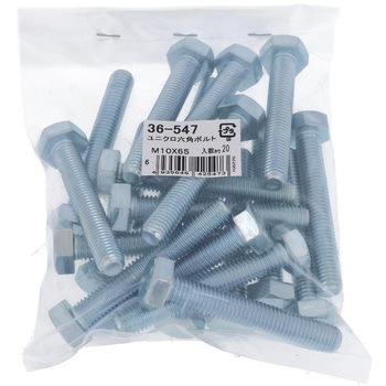 注文コード:17168676 六角ボルト ミリねじ 全ねじ (鉄/ユニクロめっき)(パック品) 大里