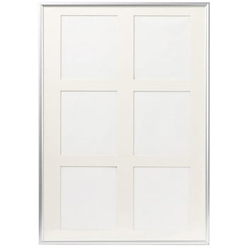 注文コード:17440371 アルミ製フレーム NEWパチット ミニ色紙フレーム 6窓タイプ Kenko(ケンコートキナー)