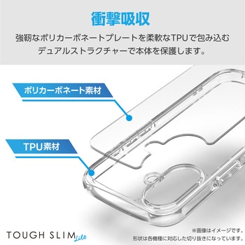 注文コード:17505656 Galaxy S25 (SC-51F) ケース ソフト カバー 衝撃吸収 薄型 カメラレンズ保護設計 TOUGH SLIM LITE - エレコム