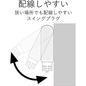 注文コード:17978738,17978722 電源タップ 延長コード 6個口 2P 個別スイッチ (ランプなし) 雷ガード 省エネタップ コンセント - エレコム