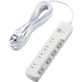 注文コード:17978765 電源タップ 延長コード 4個口 2P 個別スイッチ 雷ガード ほこり防止シャッター スイングプラグ コンセント - エレコム