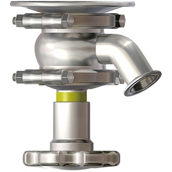 SUS316L 手動フランジ分離型タンクバルブ PTFE ヘルール 大阪サニタリー
