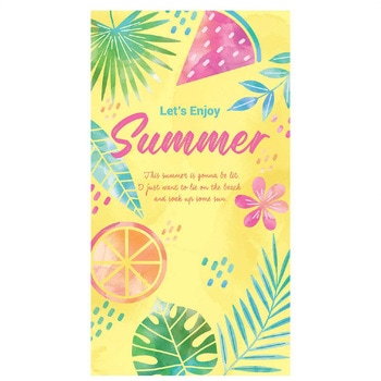 注文コード: 夏の壁装飾 店舗・オフィス バックグラウンドシート サマーパーティー120×220cm ストア・エキスプレス