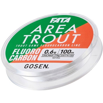 注文コード:18883466,18883475,18883491,18883500,18883509 FATA(ファータ) エリアトラウト フロロカーボン GOSEN(ゴーセン)
