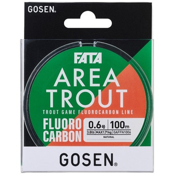 注文コード:18883466,18883475,18883491,18883500,18883509 FATA(ファータ) エリアトラウト フロロカーボン GOSEN(ゴーセン)