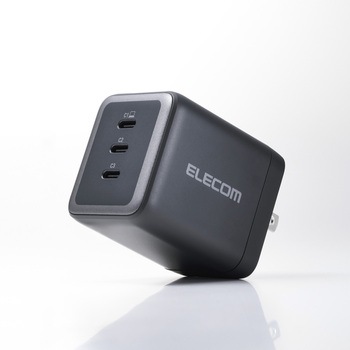 注文コード:20212127 充電器 USB Type-C×3ポート PD 最大100W 同時充電 パソコン スマホ タブレット iPhone 小型 - エレコム