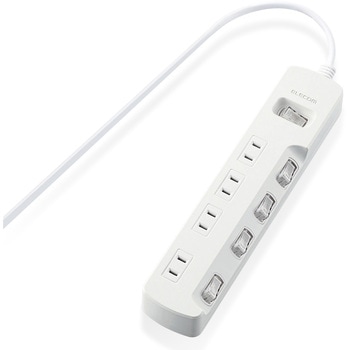 注文コード:20756934 電源タップ 延長コード 4個口 2P スイッチ付(個別・一括) 省エネ スイングプラグ コンセント - エレコム