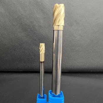 超硬スリムシャンク コーナーラジアスエンドミル 防振型 リード角度35/38°CG2コーティング付 TOTIME