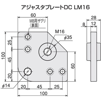 アジャスタプレート DC L M16 SUS(エスユーエス)