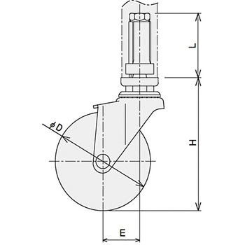注文コード:21749902 Φ100フレームキャスター SUS(エスユーエス)
