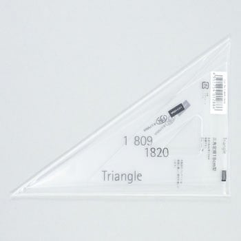 注文コード:24037213 三角定規 目盛り無し 内田洋行