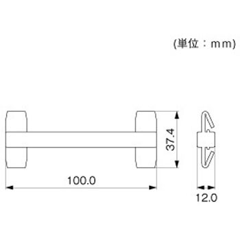 注文コード:25796244 オプトケーブルカバーIII 下部連結留具 マサル工業
