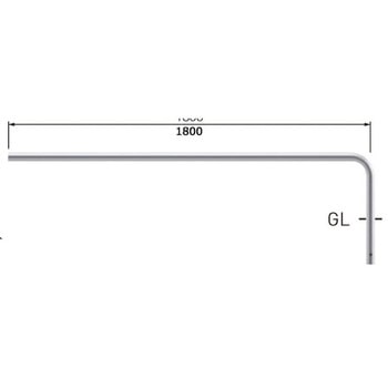 注文コード:25955248 自転車用ジョイント式パイプ (ステンレスタイプ) 帝金