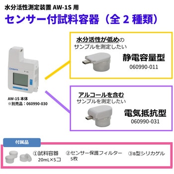 注文コード:11485507 電気抵抗型センサー付試料容器 水分活性測定装置AW-1s用 - SIBATA(柴田科学)