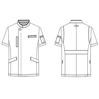 注文コード:26105180,26105189,26105198,26105207,26105216 アツロウタヤマ メンズジャケット ホワイト ATX-1027シリーズ ATSURO TAYAMA(ナガイレーベン)