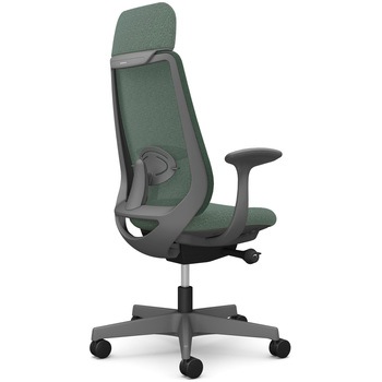 注文コード:26213829 ポータムシリーズ/固定肘/背メッシュ/EXスタンダードタイプ/ダークグレーボディ/ハンガー無/ランバー有/ナイロンキャスター オカムラ(岡村製作所)