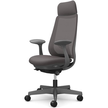 注文コード:26213847 ポータムシリーズ/固定肘/背メッシュ/EXスタンダードタイプ/ダークグレーボディ/ハンガー無/ランバー有/ナイロンキャスター オカムラ(岡村製作所)