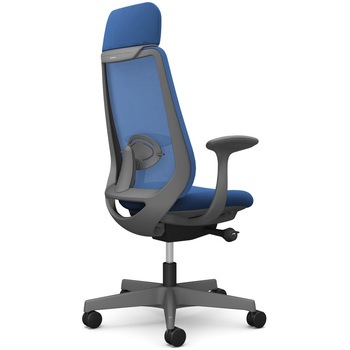 注文コード:26213908 ポータムシリーズ/固定肘/背メッシュ/EXスタンダードタイプ/ダークグレーボディ/ハンガー無/ランバー有/ナイロンキャスター オカムラ(岡村製作所)