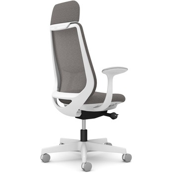 注文コード:26214285 ポータムシリーズ/固定肘/背メッシュ/EXスタンダードタイプ/ホワイトボディ/ハンガー無/ランバー無/ナイロンキャスター オカムラ(岡村製作所)