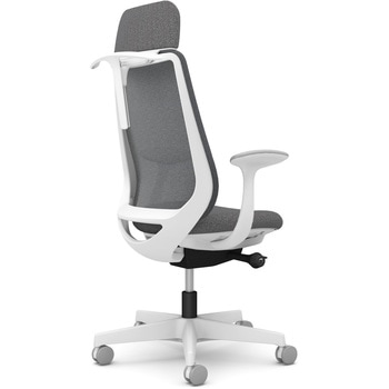 注文コード:26216175 ポータムシリーズ/固定肘/背メッシュ/EXスタンダードタイプ/ホワイトボディ/ハンガー有/ランバー無/ナイロンキャスター オカムラ(岡村製作所)