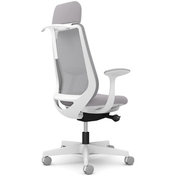 注文コード:26216184 ポータムシリーズ/固定肘/背メッシュ/EXスタンダードタイプ/ホワイトボディ/ハンガー有/ランバー無/ナイロンキャスター オカムラ(岡村製作所)