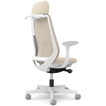 注文コード:26216200 ポータムシリーズ/固定肘/背メッシュ/EXスタンダードタイプ/ホワイトボディ/ハンガー有/ランバー無/ナイロンキャスター オカムラ(岡村製作所)