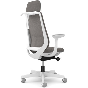 注文コード:26216209 ポータムシリーズ/固定肘/背メッシュ/EXスタンダードタイプ/ホワイトボディ/ハンガー有/ランバー無/ナイロンキャスター オカムラ(岡村製作所)