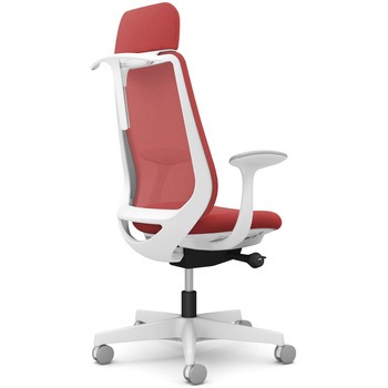 注文コード:26216297 ポータムシリーズ/固定肘/背メッシュ/EXスタンダードタイプ/ホワイトボディ/ハンガー有/ランバー無/ナイロンキャスター オカムラ(岡村製作所)