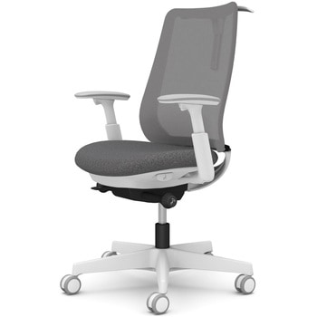 注文コード:26231749 ポータムシリーズ/可動肘/背メッシュ/スタンダードタイプ/ホワイトボディ/ハンガー有/ランバー無/ウレタンキャスター オカムラ(岡村製作所)