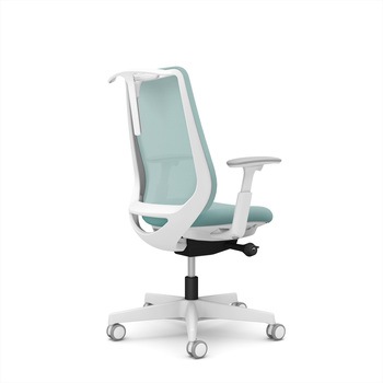 注文コード:26231837 ポータムシリーズ/可動肘/背メッシュ/スタンダードタイプ/ホワイトボディ/ハンガー有/ランバー無/ウレタンキャスター オカムラ(岡村製作所)