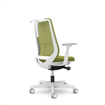 注文コード:26231889 ポータムシリーズ/可動肘/背メッシュ/スタンダードタイプ/ホワイトボディ/ハンガー有/ランバー無/ウレタンキャスター オカムラ(岡村製作所)